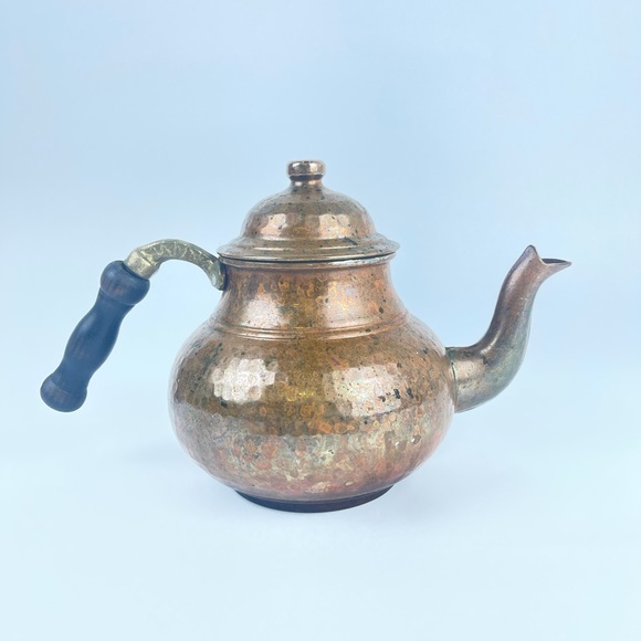 Copper bell hammered thickest copper teapot kettle - Picture 1 of 6